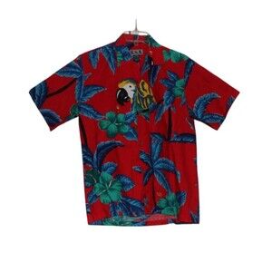 Vintage BSR Mens  HawaiianShirt Medium Short Sleeve Grunge 80s 90s